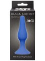 Anální kolík s přísavkou Black Edition Back Door Medium Blue (Lola Games)