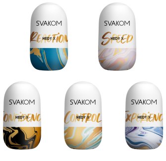 Set oboustranných masturbačních vajíček Hedy X - 5 ks (Svakom)