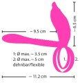 Párový vibrátor s kroužkem na penis RC Couple´s Vibrator 2 (Couples Choice)
