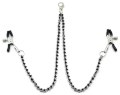 Svorky na bradavky s řetízkem Black Beads (Liebe Seele)