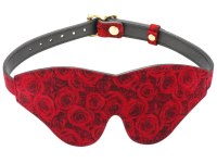 Masky na oči: Kožená maska na oči Red Rosy (Liebe Seele)