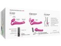 Tvarovatelný samodržící vibrační strapon Pink – velikost M (Strap-On-Me)