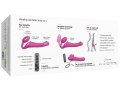Tvarovatelný samodržící vibrační strapon Pink – velikost L (Strap-On-Me)