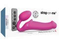Tvarovatelný samodržící vibrační strapon Pink – velikost L (Strap-On-Me)