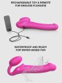 Tvarovatelný samodržící vibrační strapon Pink – velikost L (Strap-On-Me)