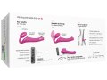 Tvarovatelný samodržící vibrační strapon Pink – velikost XL (Strap-On-Me)