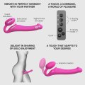 Tvarovatelný samodržící vibrační strapon Pink – velikost XL (Strap-On-Me)