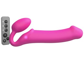Tvarovatelný samodržící vibrační strapon Pink – velikost XL (Strap-On-Me)