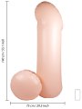 Nafukovací penis Blow Me Up! XL - 140 cm (SHOTS)