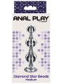 Anální kuličky se šperkem Diamond Star Beads Medium (TOYJOY)
