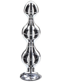 Anální kuličky se šperkem Diamond Star Beads Medium (TOYJOY)