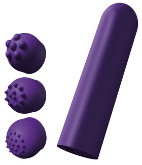 Mini vibrátor + 3 stimulační nástavce Pocket Stimulator (TOYJOY)