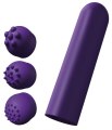 Mini vibrátor + 3 stimulační nástavce Pocket Stimulator (TOYJOY)