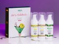 Set hřejivých intimních masážních olejů Let's Celebrate! - 3x 30 ml (Exsens)