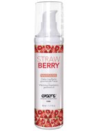 Erotické masážní oleje: Hřejivý intimní masážní olej Strawberry - 50 ml (Exsens)