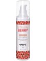 Hřejivý intimní masážní olej Strawberry - 50 ml (Exsens)