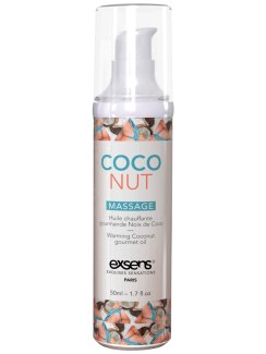 Hřejivý intimní masážní olej Coconut - 50 ml (Exsens)