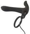 Párový vibrátor s kroužky na penis Black Velvets (You2Toys)