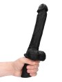 Přirážecí realistický vibrátor s varlaty Ouch! (SHOTS)