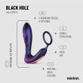 Vibrátor na prostatu s kroužkem na penis Black Hole (Hueman)