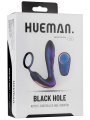 Vibrátor na prostatu s kroužkem na penis Black Hole (Hueman)
