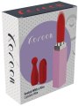 Mini vibrátor a 3 nástavce Sealed With A Kiss (XOCOON)