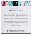Masážní svíčka Violet Rose - 200 g (Exotiq)