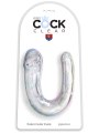 Dvojité dildo King Cock Clear Medium Double Trouble (Pipedream)