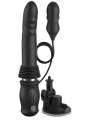 Přirážecí vibrátor s přísavkou a vibrační patronou Ultimate Silicone Thruster (Pipedream)
