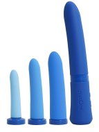 Vaginální dilatátory: Set hřejivých vibračních vaginálních dilatátorů - 4 ks (plusOne)