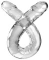 Oboustranné realistické dildo King Cock Clear 18" (Pipedream)