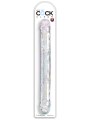 Oboustranné realistické dildo King Cock Clear 18" (Pipedream)