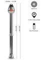 Vibrátor na prostatu Metal Milking Stick (Rebel)