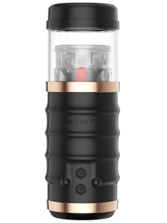 Rotační a přirážecí masturbátor WARRIOR (Honey Play Box)