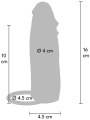 Návlek na penis Hydrated Skin 16 cm (TOYJOY)
