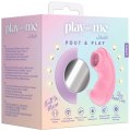Oboustranný stimulátor klitorisu POUT & PLAY (Blush)