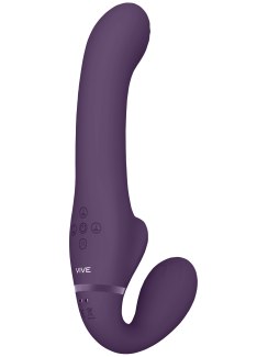 Vibrační samodržící strapon s pulzací Ai (SHOTS)