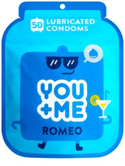 Extra lubrikované kondomy Romeo - 50 ks (YOU+ME)