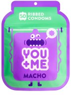 Cenově výhodné balíčky kondomů: Kondomy s vroubky Macho - 50 ks (YOU+ME)