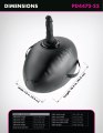Nafukovací sedátko + dildo Body Dock Inflatable Love Ball (Pipedream)