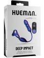 Kroužek na penis s přirážecím análním vibrátorem Deep Impact (Hueman)