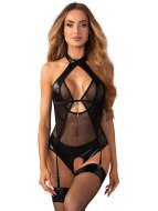 Sexy body: Dámské body s podvazky Dominna (Obsessive)