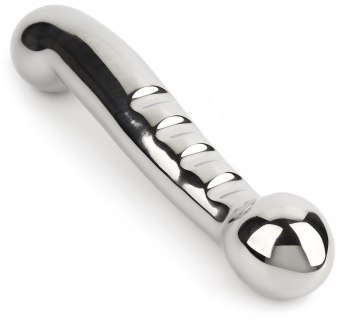 Oboustranné kovové dildo Elegant Eleven - 17,5 cm (Mr. Steel)
