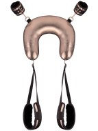 Bondage sady a postroje s pouty: Bondage postroj s polštářem (Rosy Gold)
