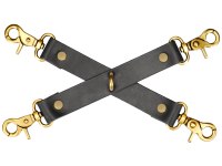 Pouta na ruce: Kožený poutací kříž Samurai (Liebe Seele)