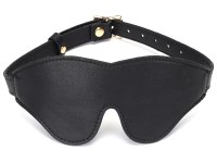 Masky na oči: Kožená maska na oči Dark Secret (Liebe Seele)