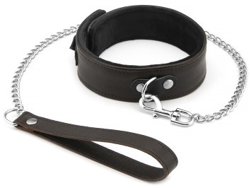 Kožený obojek s vodítkem Wild Gent (Liebe Seele)