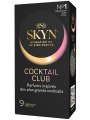 Bezlatexové ochucené tenké kondomy Cocktail Club - 9 ks (SKYN)