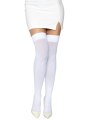 Bílé samodržící nylonové punčochy (Leg Avenue)