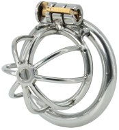 Pásy cudnosti pro muže: Kovová klec na penis Chastity Harness X-Short (Hidden Desire)